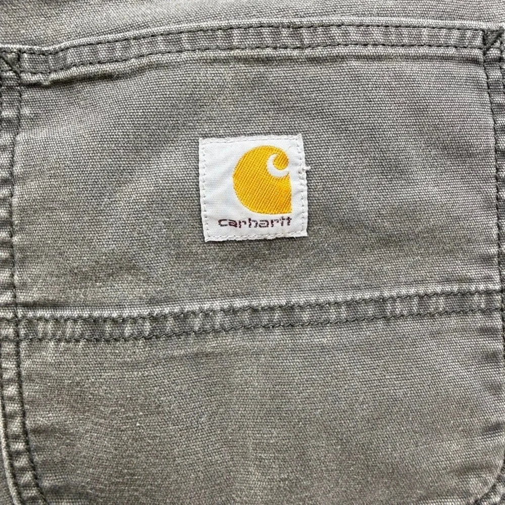Carhartt Work Pant Mens 34x30 (FIT 34x27) Rugged Flex Relaxed Fit Canvas Utility